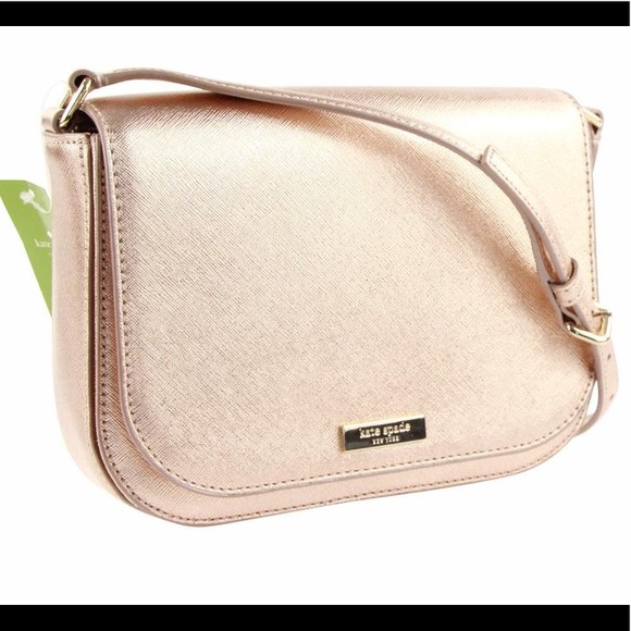 kate spade Handbags - Kate Spade Large Carsen Laurel Way Rose Gold purse